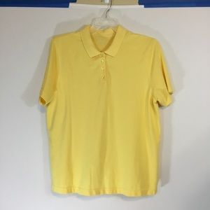 XL, Yellow Causal Top, Athletic, Leisure, Comfortable